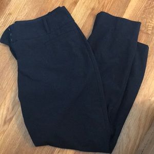 Navy blue ankle pants from the Limited